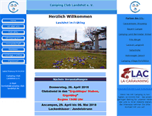 Tablet Screenshot of camping-club-landshut.de